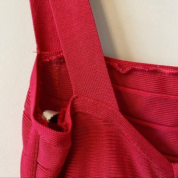 HERVE Leger “Valentine” Square Neck Bandage Dress - Picture 9 of 14